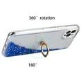 thumbnail image 4 of Waterfall Liquid Glitter Stand Case and Glass Screen Protector for iPhone 14 Pro Max - Blue, 4 of 9
