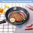 thumbnail image 4 of Manunclaims Square Silicone Trivet for Hot Pots Pans Place Mat Countertop Mats Dinner Drying Pad Jar Opener and Spoon Rests, Non Slip, Flexible, Durable, Dishwasher Safe Heat Resistant Multi Colors, 4 of 8