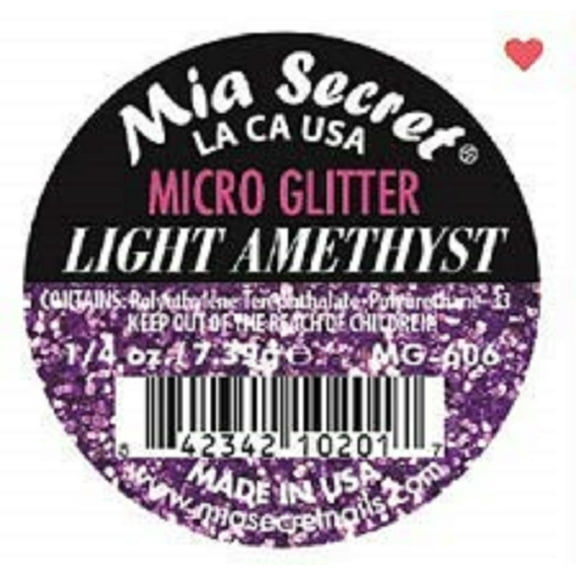 MIA SECRET (PL400-MG606) - Light Amethyst (MICRO GLITTER)
