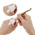 thumbnail image 3 of NOMADIC NOOK Shape Facial Mask Brush 5.71" Length 2 Pcs Gold Tone, 3 of 5