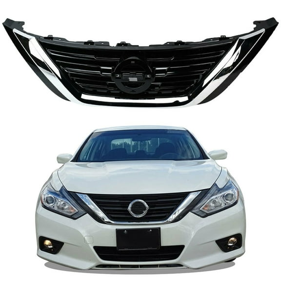 LABLT Front Bumper Upper Grille Assembly 623109HS1A Fit for Nissan Altima 2016-2018 Black