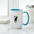 thumbnail image 4 of CafePress - Chat Noir New Years Party Countdown Mugs - 15 oz Ceramic Large White Novelty Mug, 4 of 4