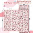 thumbnail image 5 of Multicolor Christmas Pattern Toddler Nap Mats for Kids Preschool,59"x22" Sleeping Mat Bag or Kids,Toddler Sleeping Bag,Toddler Nap Mat or Daycare, 5 of 6