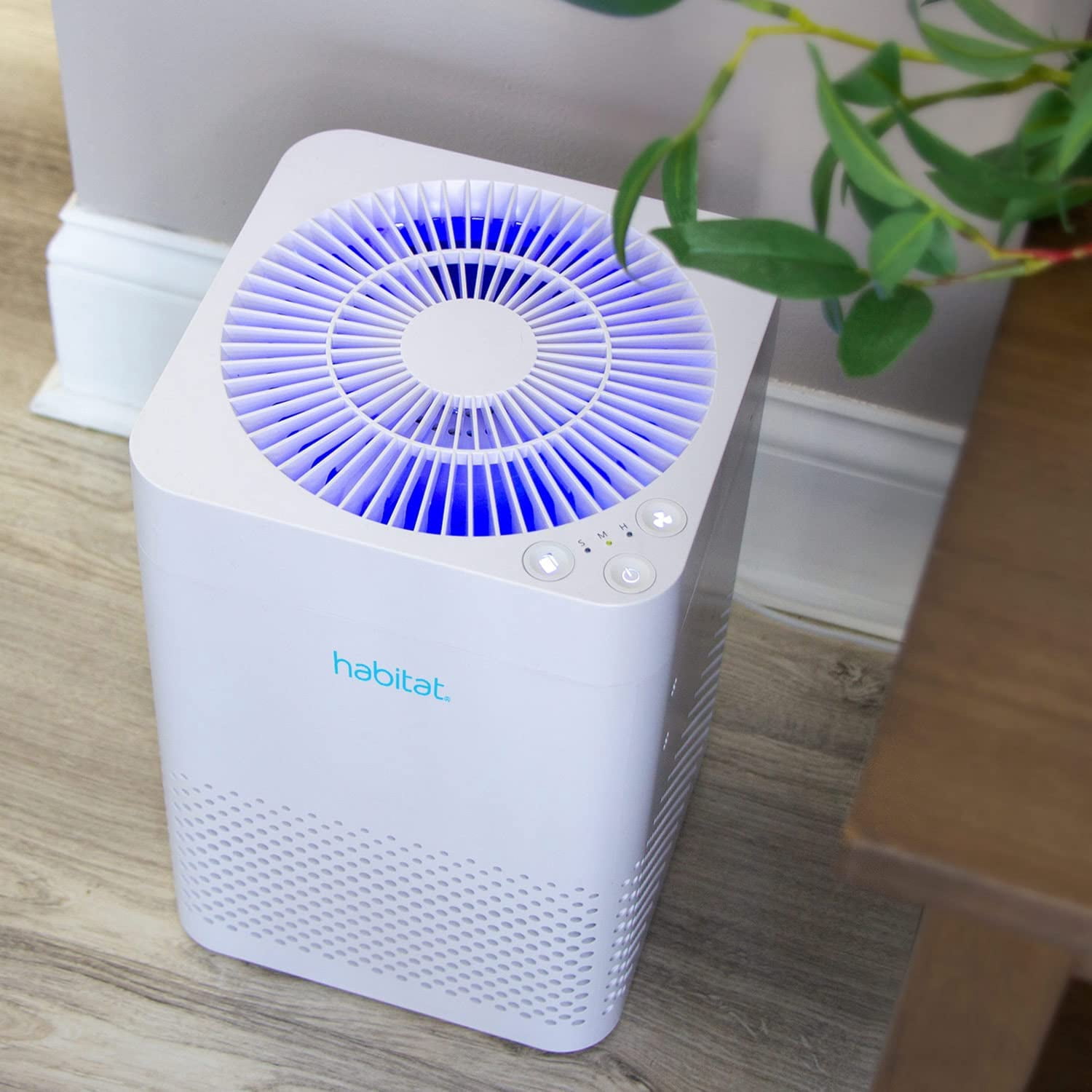 Habitat 150A(e) True HEPA Filtration System, Realtime Air Quality Sensor, Covers Up to 900ft², Removes 99.97% of Airborne Particles and Viruses, Long-Lasting Filter, Quiet Fan