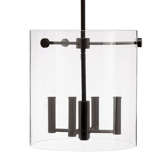 Millennium Lighting 55302 Vissi 4 Light 12" Wide Taper Candle Pendant - Black