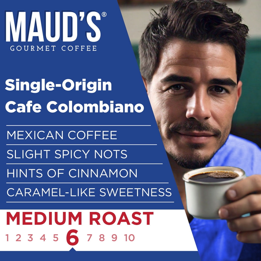 Maud's Colombian Coffee Pods, 50 ct, Single Origin, Medium Roast Coffee in Single Serve Pods – 100% Arabica Beans, Compatible with Keurig K Cups Maker