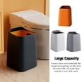 thumbnail image 3 of Wosthever Cubo de basura Cubo de basura de doble capa Sin tapa Contenedor de basura 18L Cocina Type2 NO2, 3 of 6