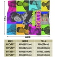 thumbnail image 3 of Donnie Wahlberg Blanket Soft Lightweight Plush Cozy Flannel Fleece Print Blanket for Couch Sofa Bed 60"x50", 3 of 7