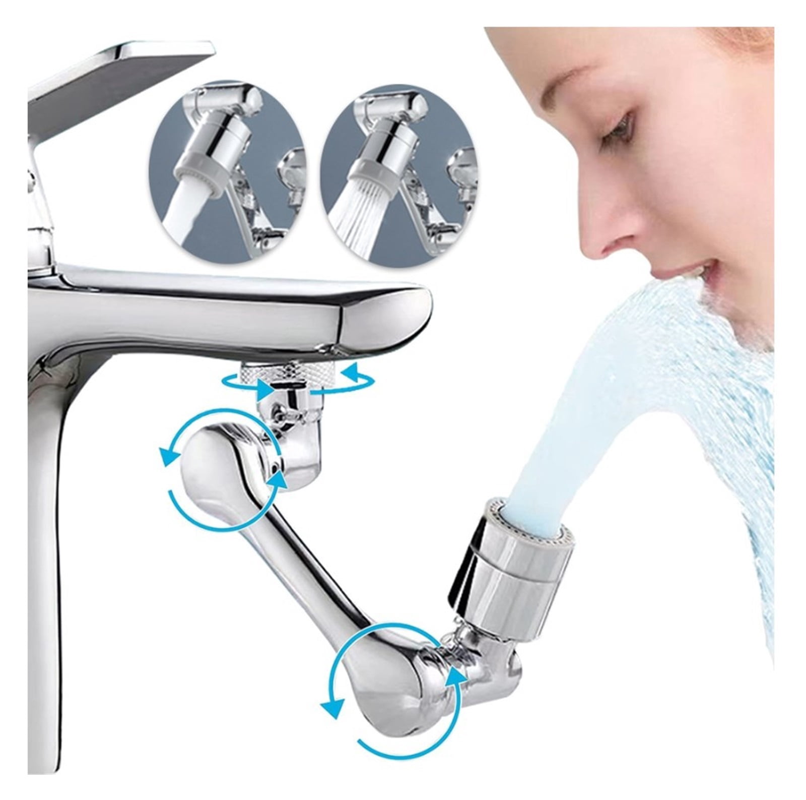 720 Degrees Kitchen Sink Faucet Aerator Universal Splash Filter Faucet Spray Head Movable Kitchen Tap Water Saving Nozzle Sprayer ,Water Saving