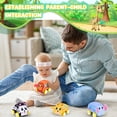 thumbnail image 4 of Pull Back Vehicle Set - Soft Baby Toy Set with 4 Cute Animal Cars, First Birthday Gifts for Toddler Toys Age 1-3, 4 of 7