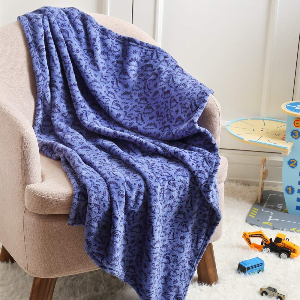 CREVENT Lightweight Fuzzy Fluffy Warm Plush Baby Blanket for
