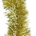 thumbnail image 2 of Northlight 50' x 4" Unlit Shiny Gold Foil 3-Ply Tinsel Christmas Garland, 2 of 4
