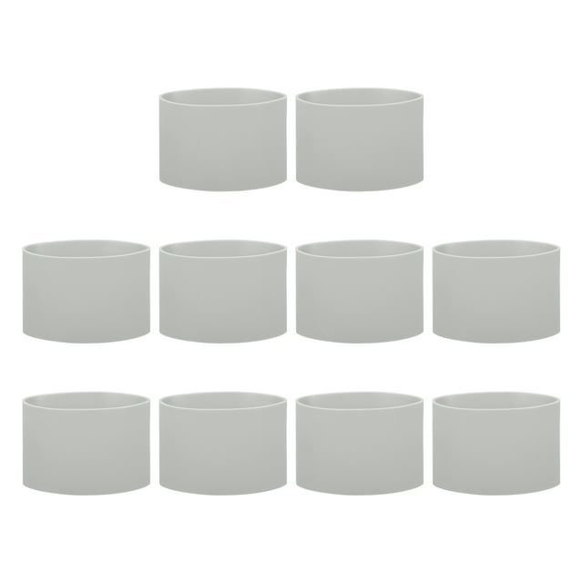 10Pcs Silicone Rubber Bands Non-slip 3.39 Inch for Art, Grey