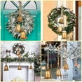 thumbnail image 4 of 3 Pcs Handmade Rustic Christmas Bells, Vintage Iron Bells with Jute Rope for Hanging, 3 Sizes Antique Lucky Bells for Christmas Decor, 4 of 7