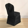 thumbnail image 4 of Hadanceo Chair Cover High Elastic Integrated Decorative Polyester Ruched Design Dining Chair Protector Cover, 4 of 5