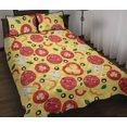 thumbnail image 1 of Juego de cama nórdico con estampado de pizza, tomate y salami, 1 of 5