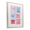 thumbnail image 3 of Stupell Industries Adorable Stamps Pink Collage Birch Framed Print Under Glass design by Nina Jacobs, 16 x 13, 3 of 10