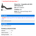 thumbnail image 2 of Pitman Arm - Compatible with 2003 - 2009 Hummer H2 2004 2005 2006 2007 2008, 2 of 2
