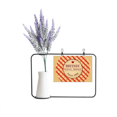 thumbnail image 1 of Comprobado UK Londres Britian Stamp Tarjeta de jarrón de lavanda artificial, 1 of 3