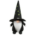 thumbnail image 6 of SSBSM Halloween Faceless Doll Handmade Hollow Out Pentagram Pointy Hat Braid/Beard Design Gnome Faceless Doll, 6 of 7