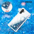 thumbnail image 3 of Aesthetic Funda para Samsung Galaxy A14 5G Case Clear Silicone for Women Girls, Cute Phone Case Samsung A14 5G Case Glitter Pink Shockproof and Bumpers Cover (Blue), 3 of 14