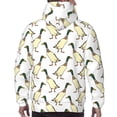 thumbnail image 7 of Lsque Mallard Ducks Pattern Casual Men's Hoodie,Hooded Sweatshirt with Kangaroo Pocket,Pullover Hoodie-Small, 7 of 7