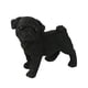 thumbnail image 3 of Bonita estatua de perro, decorativa, antideslizante, miniatura, figura de pug, escultura de cachorro Negro, 3 of 9
