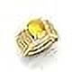 thumbnail image 4 of 5.25 Ratti 5.00 Carat Unheated Untreatet A+ Quality Natural Yellow Sapphire Pukhraj Gemstone Gold Plated Ring For Women'S And Men'S (Lab Certified)-B0CTX7, 4 of 4