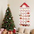 thumbnail image 3 of Xugoox Christmas Advent Calendar with Pocket, Wall Hanging Bag for Home Christmas Countdown Decoration, Christmas Decoration (Red), 3 of 8