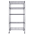 thumbnail image 3 of Tcbosik 5-Tier Wire Shelf on Wheels, Mobile Storage Rack with Adjustable Shelves, NSF Certified, Easy Assembly for Kitchen, Pantry or Workshop, Black, 3 of 9