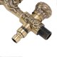 thumbnail image 4 of Robinet d'eau 2 poignées 1 trou huilé robinet en laiton sculpté dragon antique pour lavabo de salle de bain monté sur comptoir, 4 of 4