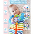 thumbnail image 4 of Juguetes para la dentición sin tóner para niños de 0 a 2 años con sonajeros y puntos de masticación, 4 of 6