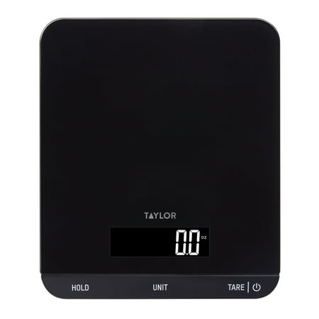 Taylor 33 LB Kitchen Glass Digital Scales Black