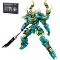 thumbnail image 1 of Set de juguetes con bloques de construcción CSNRHG Green Dragon Samurai Mech, 1 of 8