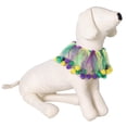 thumbnail image 3 of Mardi Gras Chien Collier Réglable Mignon Pom Pom Chat Anniversaire Collier, 3 of 8
