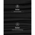 thumbnail image 3 of Calzoncillos largos WEERTI para hombre con forro polar, color negro, 3 of 7