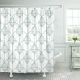 thumbnail image 1 of Cortina de Ducha ABPHQTO rombo Verde Espuma de Mar Claro y Blanco 150x180 cm, 1 of 1