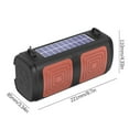 thumbnail image 2 of Ohufall Mini Portable Bluetooth Speaker Solar Powered With Flashlight For Outdoor And Card Play, 2 of 2