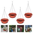 thumbnail image 3 of 4 Sets of Plastic Chlorophytum Flowerpots Hanging Flower Pots Plastic Flower Storage Containers, 3 of 8