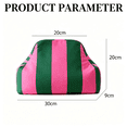 thumbnail image 2 of Duryarhall Knitted Cosmetic Bag Magnetic Dumpling Makeup Pouch, Large Capacity Travel Toiletry Organizer, Portable Clutch Bag for Women, 2 of 3