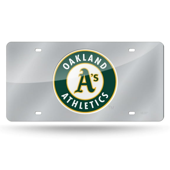 Oakland Baseball Athletics A's Acrylic License Plate Laser Tag