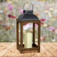 thumbnail image 3 of 8024614 LATRN SLR W/CNDL 16"" Exhart 16 Metal Candle Lantern Multicolored (Pack of 2), 3 of 3