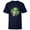 Navy, variant on Star Wars Yoda Lucky Shamrock St. Patrick’s Day - Short Sleeve T-Shirt for Kids - Customized-White