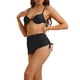 thumbnail image 4 of INSPIRAR CHIC Conjuntos de Bikini de Tirantes Espagueti para Mujeres con Aros 3 Piezas Traje de Baño Falda de Playa con Cuerda Grande Negra, 4 of 5