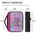 thumbnail image 4 of Renewold Fashion Bible Covers for Girls Purple Flowers Bible Study Tote Bag for Women Multi-Functional Bible Sleeve Protector Practical Daily Commuter Pouch, 4 of 7