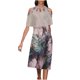 thumbnail image 1 of Vestidos casuales de verano con hombros descubiertos y mangas con estampado floral de cintura alta para mujer Pompotops ghjkhdj18125, 1 of 8