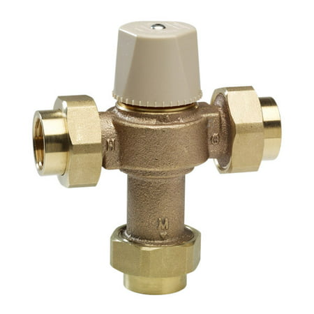 Watts 559116 LFMMV-UT 1/2in Lead Free Thermostatic Mixing Valve with Threaded (Best Thermostatic Mixing Valve)