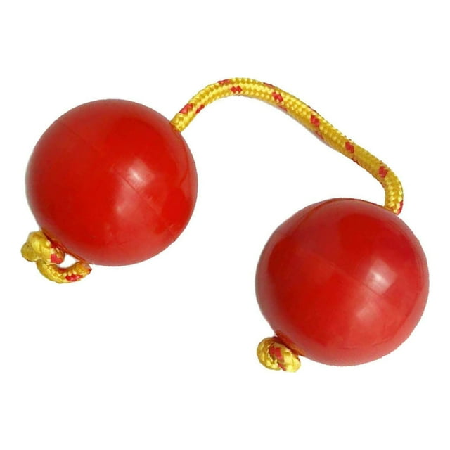Balle de Bout de Doigt Musicale Tambour Balle Instrument Kashaka Enfants Maracas Précoces Percussion Rouge