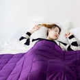 thumbnail image 6 of KasentexCotton Bed Blanket, Twin, Purple, 6 of 6