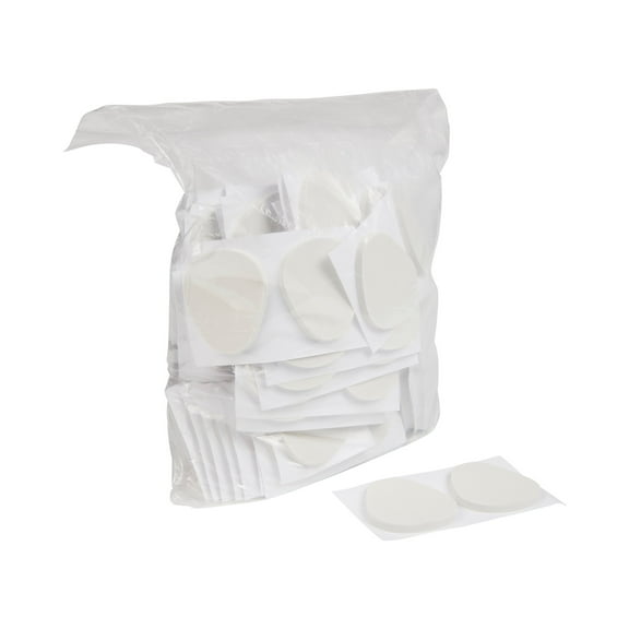 McKesson Protective Foot Pads - Foam, Adhesive, Teardrop-Shaped, White - Size 106-Large, 1/4 in, 100 Ct
